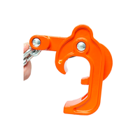 Pince de levage pour fûts d'huile TOYO-INTL 0,5T 1T avec chaîne en acier de classe 80, pince de levage pour fûts pour un levage et un transport sécurisés