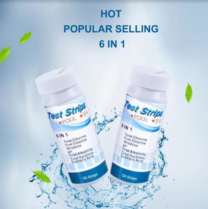 Bandes de tests <span class=keywords><strong>pour</strong></span> piscine chaude et <span class=keywords><strong>Spa</strong></span>, batterie de <span class=keywords><strong>Test</strong></span> de la chimiothérapie, piscine à 6 voies, circuit d'eau avec 50 rabais/5 paquets - Product Image 5