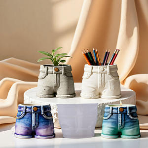 Moldes de Silicona para Velas con Forma de Jeans YS, Moldes para Cajas de Almacenamiento de Yeso, Moldes para Fundición, Suministros para Hacer Macetas de Flores de Concreto DIY - Product Image 6