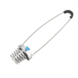 Abrazadera de tensión de aluminio ADSS tipo cuña para anclaje final de cable de fibra óptica aéreo en forma de 8 - Product Image 1