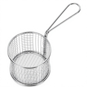 Meilleures ventes : Panier de friture et passoire en acier inoxydable pour frites, chips et tacos, avec logo personnalisé, pour la cuisine, vente en gros - Product Image 1