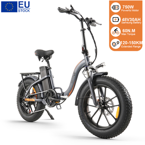 Bicicleta Eléctrica Plegable Rápida Vakole Y20 Pro 30AH con Ruedas de 20 Pulgadas, 750W 250W 48V, Motor sin Escobillas, 7 Velocidades, Aleación de Aluminio, Freno Hidráulico - Product Image 1