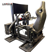 Simulador de Conducción Compacto de 6 Ejes, Soporte de Perfil de Aluminio, Instalación Rápida, Plataforma de Simulación de Movimiento de Carreras Inmersiva
