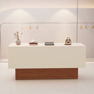 Modern Front <b>Reception</b> Desk Office Furniture <b>Reception</b> <b>Counter</b> Table For Beauty Salon & Commercial Office - Product Image 3