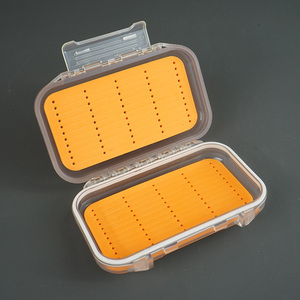 Selco 140*95*30mm accessoires de pêche portables <span class=keywords><strong>Orange</strong></span> ABS boîte à mouches leurres de pêche boîte de leurre à mouche - Product Image 2