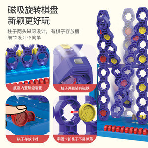 <span class=keywords><strong>Tik</strong></span> <span class=keywords><strong>Tok</strong></span> Vente Chaude Match 4 En Ligne Rotation Spin Logique Éducatif Interactif Jouer Jeu D'échecs Pour Enfant - Product Image 3