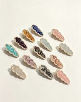 Barrettes en pierres précieuses naturelles en forme de nuage de perles pour femmes et filles, accessoires de bijoux en pierres de guérison