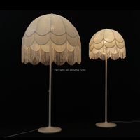 Lampe sur pied en forme de parapluie ZKAI pour événements de mariage, allée, décoration de fond, abat-jour LED à pampilles