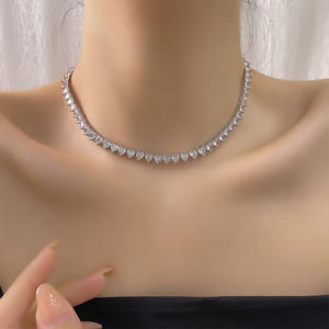 Collar OUGEPHELI de Plata de Ley S925 con Circonita, Estilo Hip-hop Cubano, para Hombre y Mujer - Product Image 4