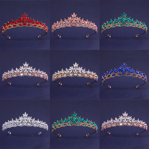 Couronnes <span class=keywords><strong>de</strong></span> princesse en alliage et strass pour enfants, serre-têtes d'<span class=keywords><strong>anniversaire</strong></span> pour filles, vente en gros - Product Image 6