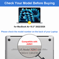 Protecteur d'écran magnétique amovible anti-lumière bleue pour MacBook Air 15,3 pouces A2941, film anti-traces de doigts bloquant la lumière bleue