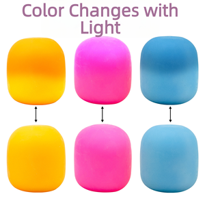 Low Price Wholesale Stress Relief Toy Sunlight Color-Changing Cylinder <b>Squeeze</b> <b>Ball</b> Maltose Stress Relief Toy - Product Image 2