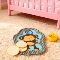 Assiettes en papier jetables en forme de singe bleu pour fête d'enfants - Utilisation industrielle pour les rassemblements