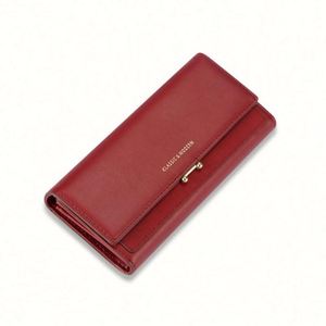 กระเป๋าสตางค์หนัง PU แบบซิป กระเป๋าใส่บัตรใบยาวสำหรับผู้หญิง - Product Image 2
