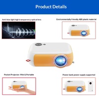 Mini Proyector Portátil para Teléfono Móvil de 1080p, para Exteriores, Hogar, Centro Comercial, Regalo Infantil, Caja Sorpresa HD CRT