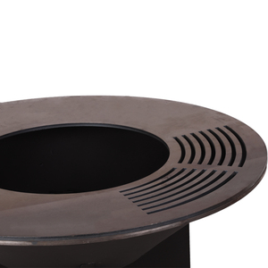 Plancha de Acero al Carbono Negra para Jardín, <span class=keywords><strong>Grande</strong></span>, para <span class=keywords><strong>Leña</strong></span>, con Llamaras, Venta al por Mayor de Fábrica - Product Image 6