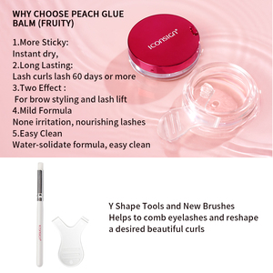 ICONSIGN Gel para cejas laminación paso 1 Paso 2 queratina tubo de elevación de pestañas permanente con tinte de Henna para cejas con aceite nutritivo bálsamo de pegamento de frutas - Product Image 4