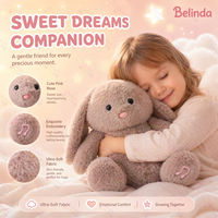 Jouets en peluche Lapin Belinda qui simulent le ronflement, jouets de sommeil pour bébés, animaux en peluche réconfortants pour enfants
