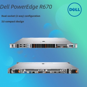 เซิร์ฟเวอร์แบบแร็ค PowerEdge R670 รองรับซีออนคู่ 6 DDR5 PCIe Gen5 NVMe SSD HDD สำหรับศูนย์ข้อมูลองค์กร คอมพิวเตอร์คลาวด์ AI - Product Image 1