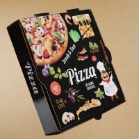 Emballage alimentaire à emporter en carton ondulé biodégradable, à bas prix, respectueux de l'environnement, fabriqué à partir de matériaux recyclés, avec logo imprimé personnalisé et laminage mat.