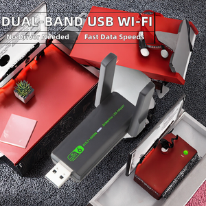 <span class=keywords><strong>Receptor</strong></span> USB Inalámbrico Gigabit <span class=keywords><strong>de</strong></span> Doble Banda para Computadoras <span class=keywords><strong>de</strong></span> Escritorio - Transmisor Wi-Fi <span class=keywords><strong>de</strong></span> 1300Mbps (5G) Externo Sin Controladores 600Mbps en Stock - Product Image 2