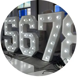 DS Big Letter Sigs Light Up number Sign 0-9 Light Up Letters Outdoor Led Marquee Letters