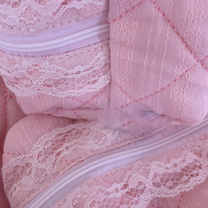 Cross-border Instagram hot-selling lace-trimmed makeup bag, ballet-style bow toiletry bag, <b>large</b>-capacity skincare product - Product Image 3