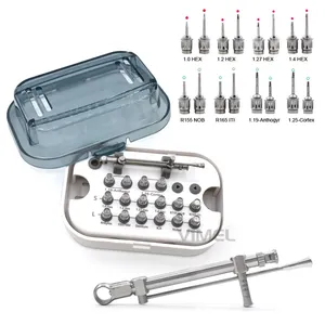 Dental Universal Implant Prosthetic Kit Screw Drivers Torque Wrench Repair Tools with 16pcs for Dental Equipment