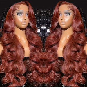 Nuovo Arrivo <span class=keywords><strong>Parrucca</strong></span> Lunga Sintetica Super Elastica Popolare per Donne Nere 24 Pollici Colore 13*6 <span class=keywords><strong>Parrucca</strong></span> Lace Front Ondulata Loose Body Wave - Product Image 2