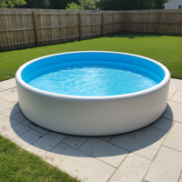 Aufblasbarer Outdoor-Swimmingpool mit Drop-Stitch-Technologie für Familie, Garten, Terrasse und Freizeitnutzung mit Kindern
