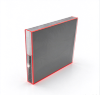 Cadre photo en acrylique, cadre d'affichage d'image transparent pour bureau avec bord rouge, bloc d'image imprimé sur mesure pour la maison, le bureau et les cadeaux