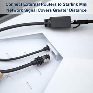 Starlink estándar/Gen 3 Mini 24AWG CAT5E 1000Mbps adaptador Ethernet Fácil instalación nuevo resistente al calor frío 1000Mbps datos - Product Image 2
