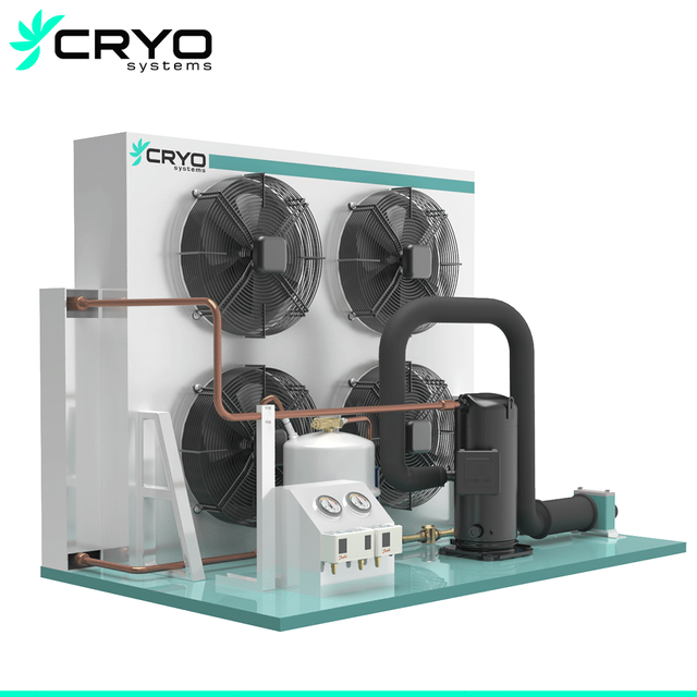 High Efficiency R404A Water Cooled Refrigeration Condensing Unit for Commercial Cold Room Systems