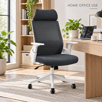 Chaise de bureau ergonomique moderne en maille, réglable en hauteur, pivotante, pour ordinateur, conférence, poste de travail, usage commercial et scolaire