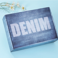 Boîtes personnalisées avec logo, boîte-cadeau en carton ondulé de luxe, motif floral holographique en relief, pour petites entreprises, soins de la peau