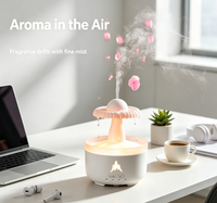 Diffuseur d'arômes en cascade à effet pluie, humidificateur ultrasonique avec veilleuse LED, pour la maison et le bureau, livraison directe d'usine