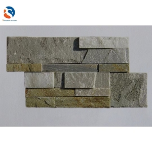 Panel de revestimiento de pared de piedra Nero Culture de <span class=keywords><strong>pizarra</strong></span> negra, revestimiento envolvente para chimenea - Product Image 2