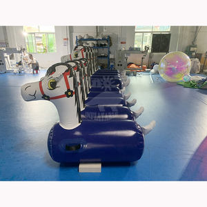 <span class=keywords><strong>Jeux</strong></span> sportifs de course de chevaux gonflables interactifs Dino en PVC et tissu Oxford personnalisables - Product Image 4