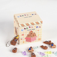 Boîte surprise carrée vide personnalisée en carton recyclable et écologique, gaufrée rouge, finition UV brillante, pour Noël et la chance