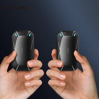 2 Packs de chauffe-mains USB rechargeable Hiver Petite taille 3 secondes Chaleur rapide Lumière douce délicate Électrique/alimenté par batterie Extérieur