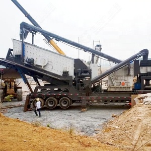 סורק סוג נייד דיזל מנוע אבן מגרסה מכונה חצץ נייד אבן מגרסה מכונה משאית רכוב נייד אבן מגרסה - Product Image 5