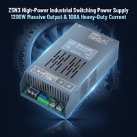 Alimentation à découpage réglable AC/DC LEYU ZSN3-1K2024 24V 50A 1200W V-ADJ/A-ADJ pour découpeuse laser industrielle