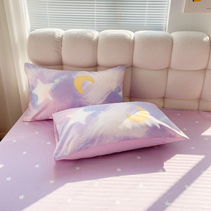 Juego de Ropa de Cama de 4 Piezas, 100% Algodón Twill, 200 Hilos, Reversible, Estampado por Ambos Lados, Transpirable, para Hogar, Dormitorio - Product Image 5