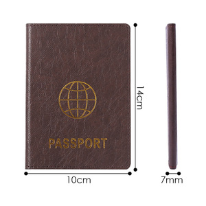 Porta Passaporto in Pelle PU Impermeabile dal Design Classico e Semplice, Prezzo all'Ingrosso, per Donne e Uomini - Product Image 2