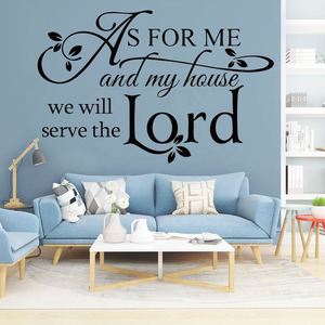 As for Me House We Serve the Lord <b>Sticker</b> Words <b>Sticker</b> <b>Wall</b> Art Decal/<b>Sticker</b> for Home <b>Decor</b> - Product Image 4