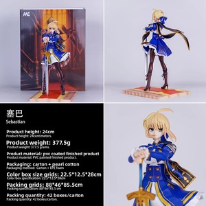 Nueva Figura de Anime Saber <span class=keywords><strong>Fate</strong></span> <span class=keywords><strong>Night</strong></span>, Escultura de Personaje de Anime, Modelo GK, Estatua - Product Image 4