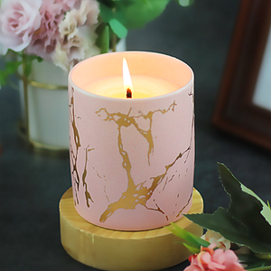 Jars Marble Candle Jar Factory Direct Selling Candy Container Food Storage Jars Custom 2 Tone Marble Ceramic Candle Jar With Lid