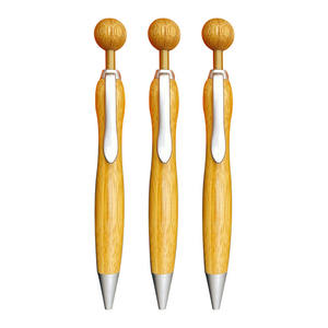 Nouveau design Stylo en bois écologique avec logo personnalisé Stylo à bille en bambou promotionnel Stylo à bille en bambou de haute qualité pour cadeaux - Product Image 1