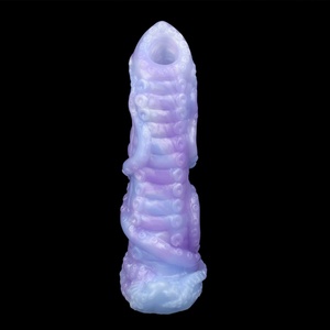 Popular New Design Soft Silicone Fantasy Animal Ovipositor alien <b>Dildo</b> Anal Plug with 4 Eggs Sex Toy for Adults Women Man - Product Image 4