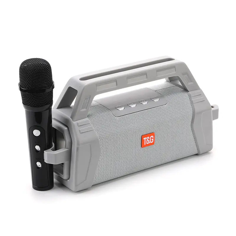 Tg538k BT Loa ngoài trời hệ thống karaoke Xe đẩy không dây sạc loa với Microphone không dây dẫn loa với Mic
